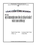 SKKN  một số kinh nghiệm trong công tác chỉ đạo và quản lý UDCNTT trong trường học 