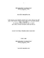 Vân dụng các phương pháp dạy học tích cực để dạy tốt  phần công dân với các vấn đề chính trị   xã hội  ở chương trình gđ