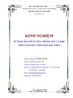 skkn sử dụng bản đồ tư duy trong dạy và học môn giáo dục công dân bậc THCS 