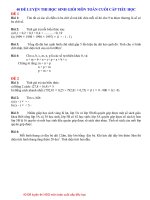 40 đề ôn tập toán lớp 2 