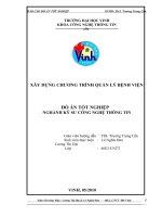 Xây dựng chương trình quản lý bệnh viện