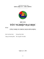 Công nghệ LTE trong mạng băng rộng  luận văn tốt nghiệp đại học