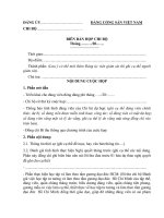 Biên bản họp chi bộ