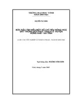 Bước đầu tìm hiểu một số chỉ tiêu nông hoá đất trồng bưởi phúc trạch ở huyện hương khê hà tĩnh