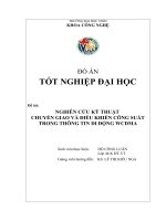 Nghiên cứu kỹ thuật chuyển giao và điều khiển công suất trong thông tin di động WCDMA