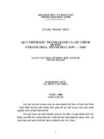 Quá trình đấu tranh giành và giữ chính quyền ở hoằng hoá, thanh hoá ( 1939  1945 )