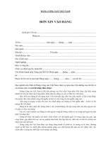 Đơn xin vào Đảng