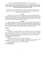 XÂY DỰNG CÔNG THỨC PHỐI CHẾ PHÙ HỢP TỪ CÁC THÀNH PHẦN GELATIN,GỪNG, ĐƯỜNG, MẠCH NHA NHẰM NÂNG CAO CHẤT LƯỢNG CẢM QUAN ĐỐI VỚI SẢN PHẨM KẸO GỪNG DẺO CÓ NHÂN