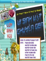 VI SINH VẬT CHUYỂN GEN