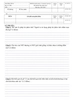 Đề thi học kì i môn sinh học 9 quận 2 thành phố hồ chí minh năm học 2014   2015(có đáp án)