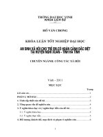 An sinh xã hội cho trẻ em có hoàn cảnh đặc biệt tại huyện nghi xuân   tỉnh hà tĩnh  luận văn tốt nghiệp đại học
