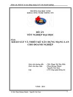 Khảo sát và thiết kế xây dựng mạng lan cho doanh nghiệp  luận văn tốt nghiệp đại học