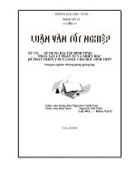 Sử dụng bài tập định tính phần vật lí phân tử và nhiệt học để phát triển tư duy logic cho học sinh THPT