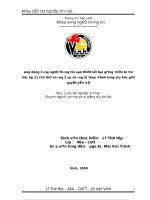 Ứng dụng công nghệ thông tin vào thiết kế bài giảng điện tử tin học lớp 11 (cụ thể chương 3 và chương 5) theo định hướng