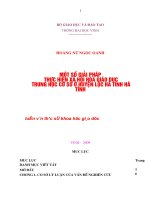 Một số giải pháp thực hiện xã hội hoá giáo dục trung học cơ sở ở huyện lộc hà, tỉnh hà tĩnh