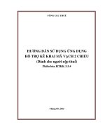 Tài liệu hướng dẫn sử dụng phần mềm hỗ trợ kê khai thuế HTKK 3.3.4