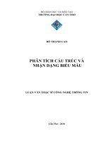 Phân tích cấu trúc và nhận dạng biểu mẫu 