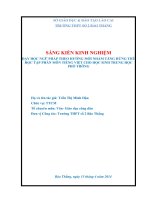 SKKN   dạy học ngữ pháp theo hướng mới nhằm tăng hứng thú học tập phân môn tiếng việt cho học sinh trun 