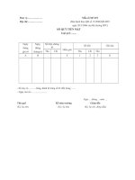 Mẫu số S07-DN: Sổ quỹ tiền mặt