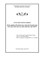 SKKN  kinh nghiệm bồi dưỡng học sinh giỏi thi giải toán trên máy tính cầm tay môn sinh học cấp THPT 