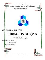 Báo cáo bài tập lớn thông tin di động   thực hiện quy hoạch cell GSM 900