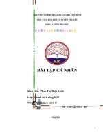 Bài tập cá nhân luật thuế tiêu thụ đặc biệt sửa đổi, bổ sung