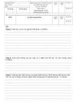Đề thi học kì i môn sinh học 7 quận 2 thành phố hồ chí minh năm học 2014   2015(có đáp án)