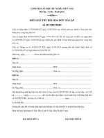 Mẫu biên bản thu hồi hóa đơn đã lập