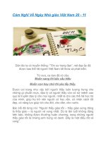 Cảm nghĩ về ngày nhà giáo việt nam