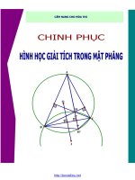 chinh phục hình học oxy