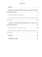 Một số định lý điểm bất động trong đại số BANNACH