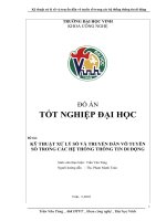 Kỹ thuật xử lý số và truyền dẫn vô tuyến số trong các hệ thống thông tin di động