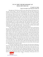 Về các thiết chế hiến định độc lập trong hiến pháp 2013 (TS  nguyễn văn thuận) 