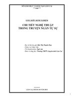 SKKN chi tiết nghệ thuật trong truyện ngắn tự sự 