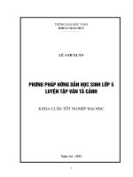 Phương pháp hướng dẫn học sinh lớp 5 luyện tập văn tả cảnh