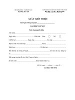 Mẫu giấy giới thiệu đăng ký xe máy