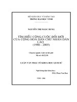 Tìm hiểu công cuộc đổi mới của cộng hoà dân chủ nhân dân lào (1986   2005)