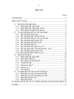 Một số bài toán thống kê xử lý bằng excel  luận văn thạc sĩ toán học