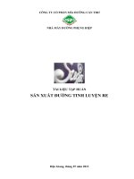 TÀI LIỆU TẬP HUẤN SẢN XUẤT ĐƯỜNG TINH LUYỆN RE