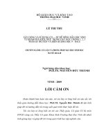 Xây dựng và sử dụng CH   BT để hướng dẫn học sinh tự khám phá kiến thức trong dạy học chương 1, 2, 3 phần di truyền và b