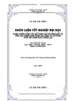 Hoàn thiện công tác kế toán chi phí sản xuất và tính giá thành sản phẩm tại công ty cổ phần thức ăn chăn nuôi thiên lộc