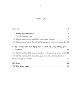 Không gian o mêtric và sự tồn tại điểm bất động của các ánh xạ tương thích yếu