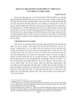 Bạo lực học đường nhìn từ thời gian vui chơi của học sinh (nguyễn san hà)