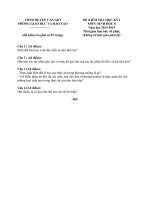 Đề kiểm tra học kì i môn sinh học 8 cần giờ thành phố hồ chí minh năm học 2014   2015(có đáp án