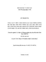 Nâng cao ý thức chấp hành luật giao thông đường bộ cho học sinh thông qua dạy học môn giáo dục công dân lớp 6   bậc trung học cơ sở