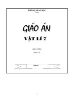 giáo án vật lí 7 hay 