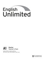 English unlimited a1 starter teachers pack