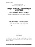 Xây dựng website bán hàng trên mạng tại shop qn