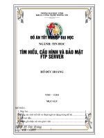 Tìm hiểu, cấu hình và bảo mật FTP server  luận văn tốt nghiệp đại học