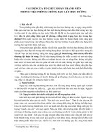 Vai trò của tổ chức đoàn thanh niên trong việc phòng chống bạo lực học đường (võ văn sơn)